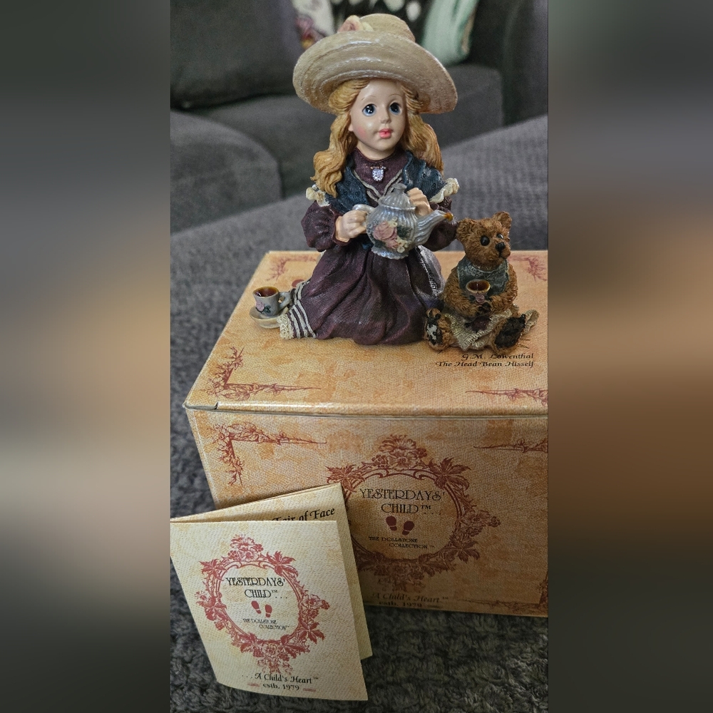 Yesterday's Child Figurine "Whitney with Wilson Tea Party"